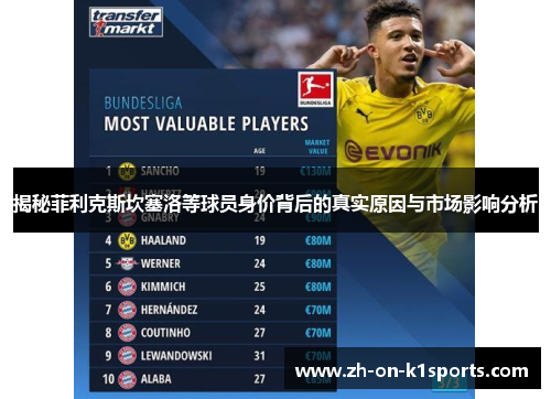 揭秘菲利克斯坎塞洛等球员身价背后的真实原因与市场影响分析 揭秘菲利克斯坎塞洛等球员身价背后的真实原因与市场影响分析